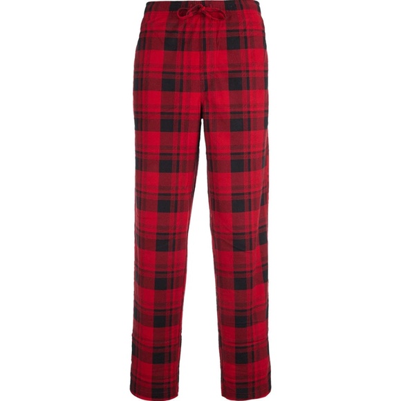 New Eddie Bauer Men's Plaid Classic Microfleece Pants SZ XL - Picture 1 of 4